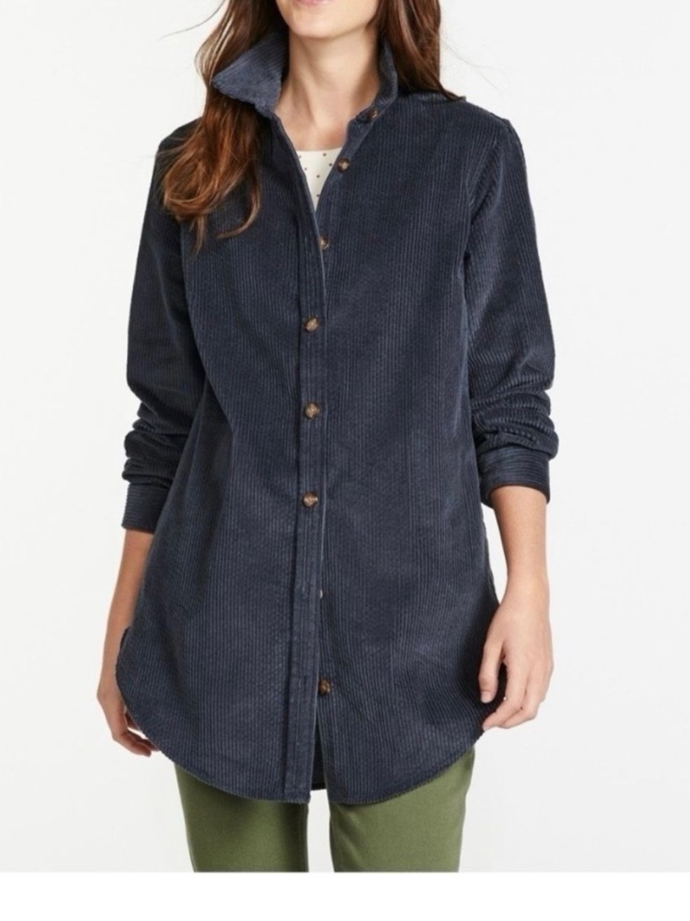 Oversized Corduroy Button Up